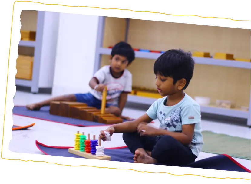 Level I Montessori program at Bodhi Montessori for foundational learning.