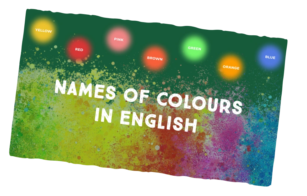 names of colours in English